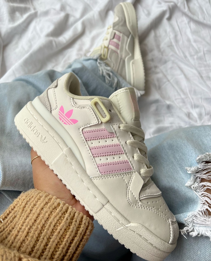 Adidas mujer blancas y rosas hotsell